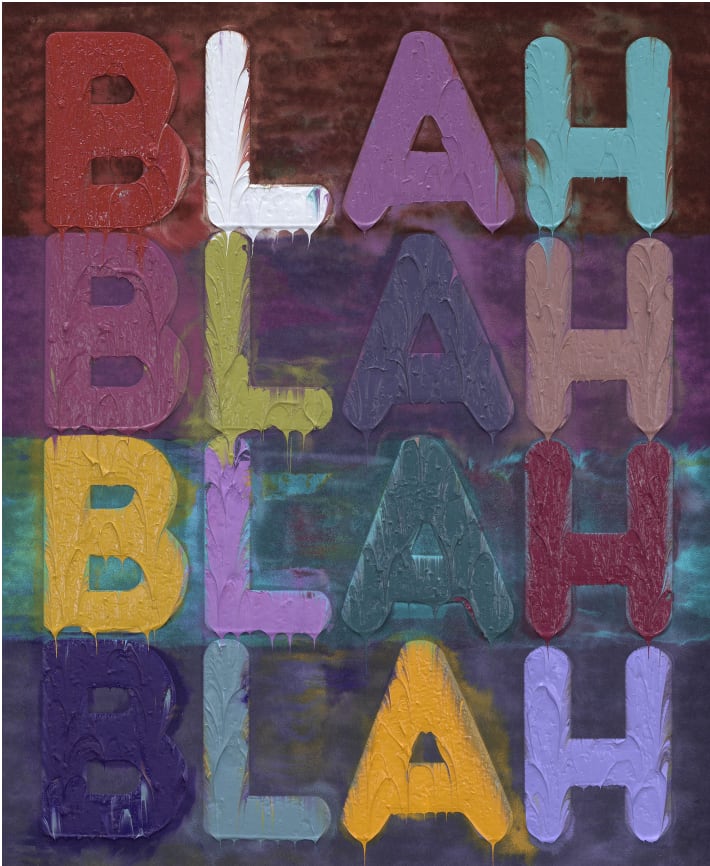 Mel Bochner, Blah Blah Blah, 2024