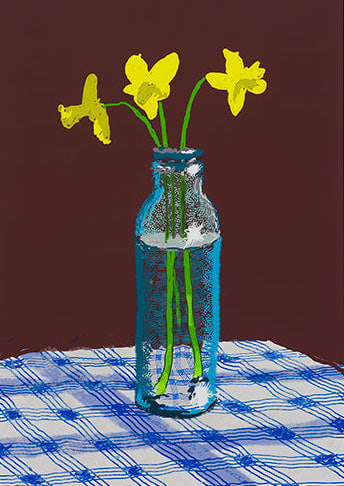 David Hockney, 7th April 2021, More Flowers on the Table, 2021