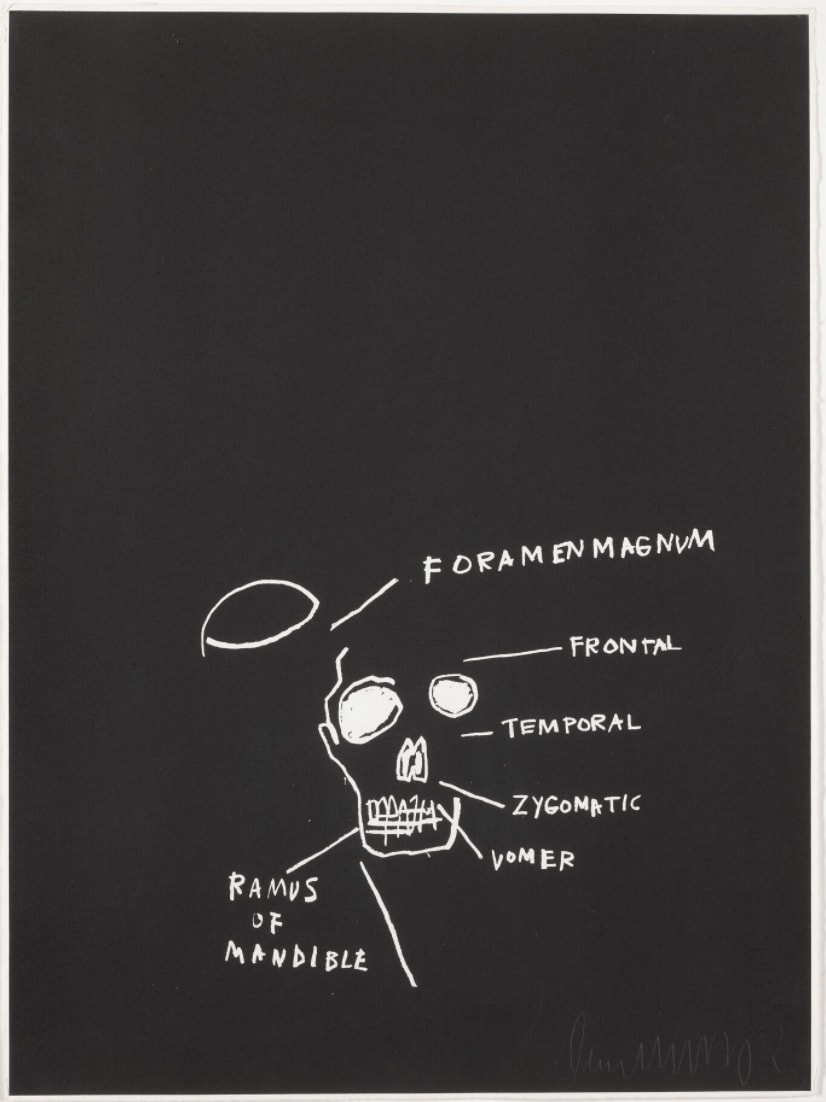 Jean-Michel Basquiat, Ramus of Mandible, from Anatomy, 1982