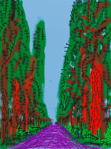 David Hockney, The Yosemite Suite No. 5, 2010