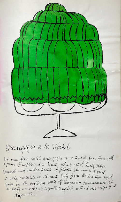 Andy Warhol, Greengauges a la Warhol F.S. IV 143A, from Wild Raspberries, 1959