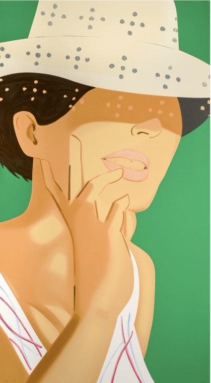 Alex Katz, Straw Hat Vivien, 2021