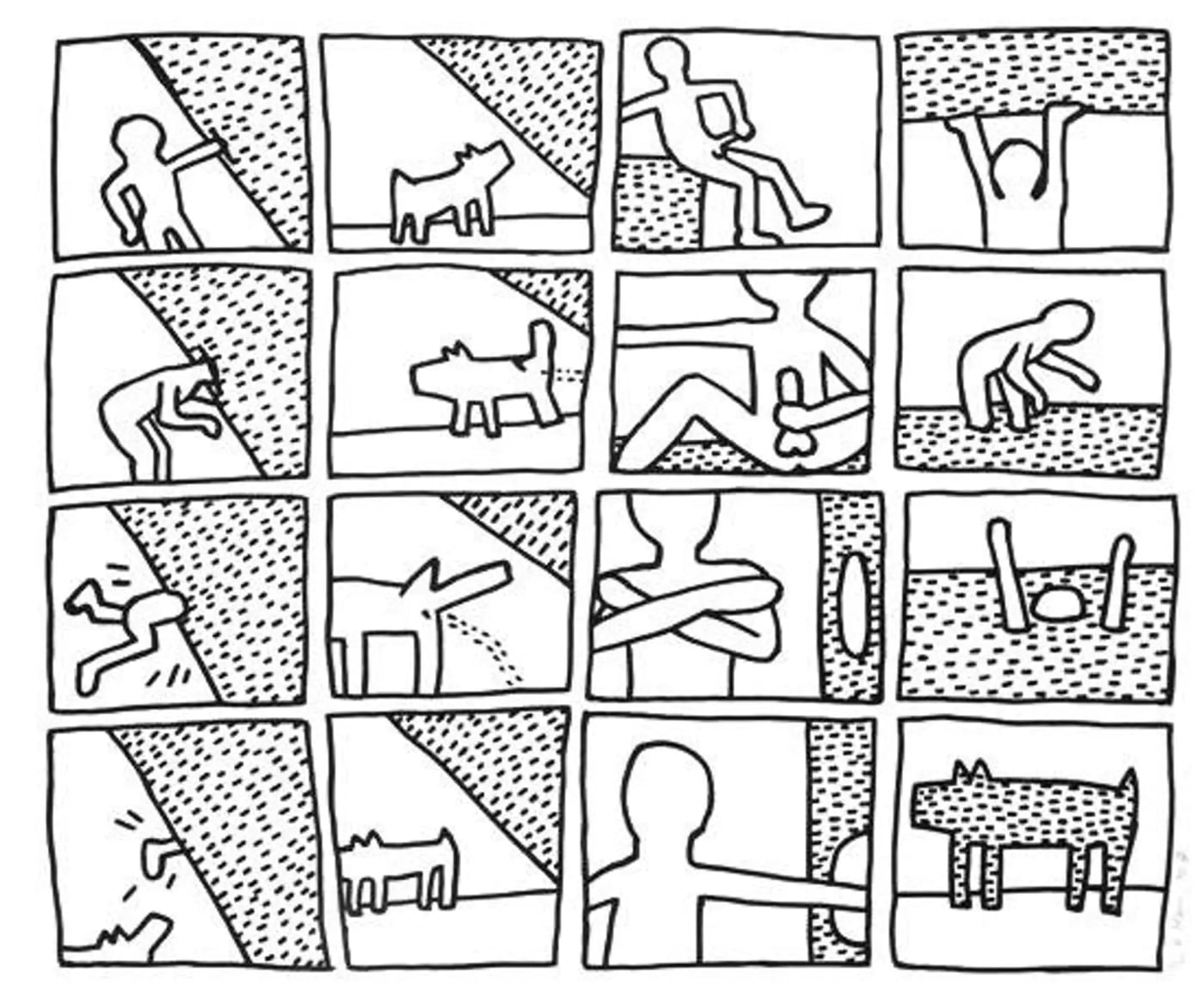 Keith Haring, Blueprint Drawing 11 (Littmann PP. 180) , 1990