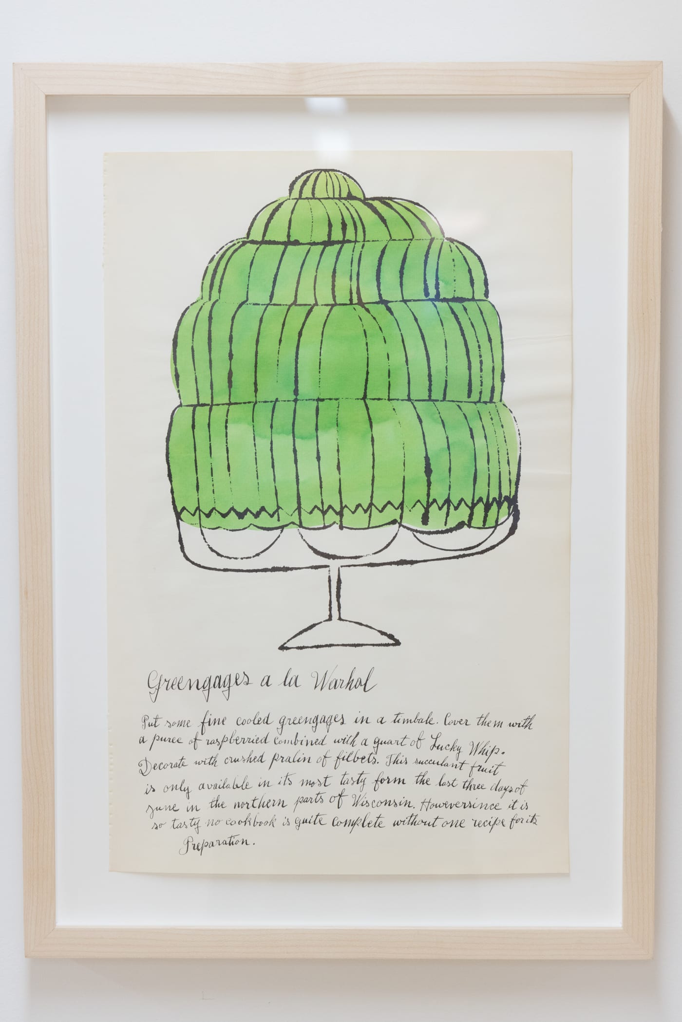 Andy Warhol, Greengauges a la Warhol F.S. IV 143A, from Wild Raspberries, 1959