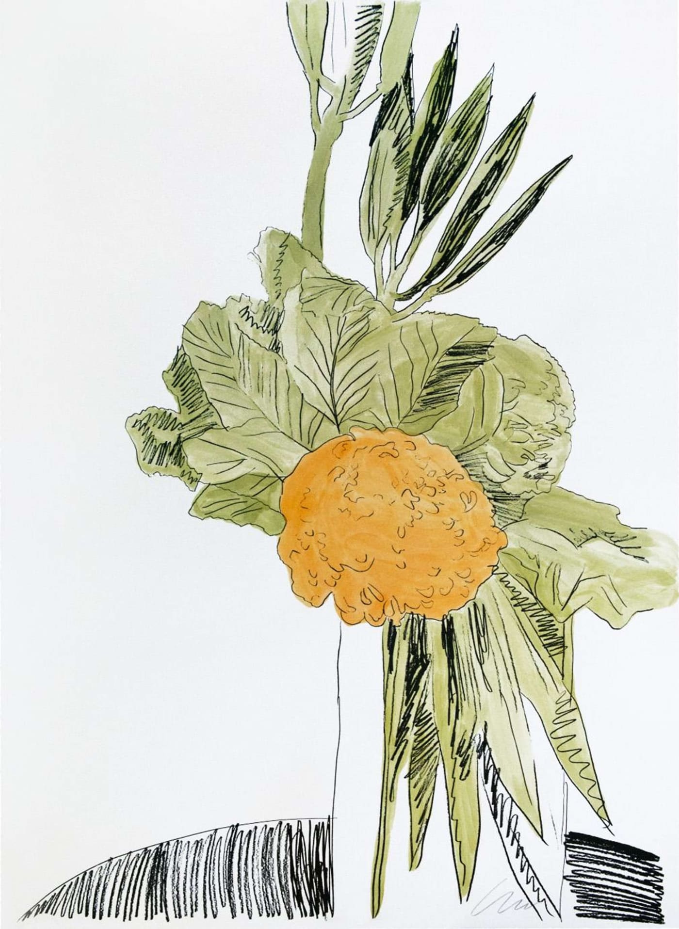 Andy Warhol, Flowers (Hand Colored) F.S. II.110, 1974