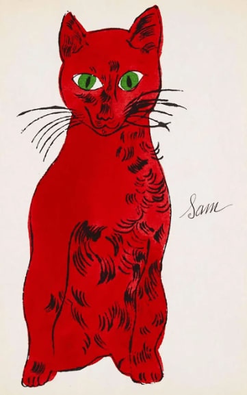 Andy Warhol, F.S. IV 53A, from 25 Cats Named Sam, ca . 1954
