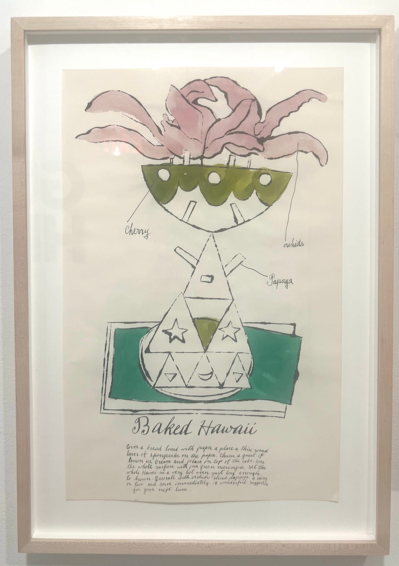 Andy Warhol, Baked Hawaii F.S. IV 137A, from Wild Raspberries, 1959