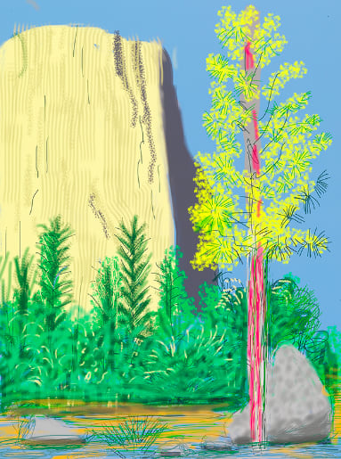 David Hockney, The Yosemite Suite No. 22, 2010