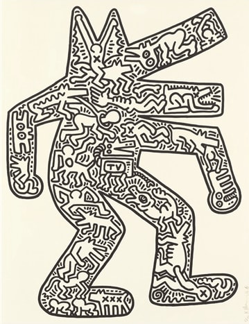 Keith Haring, Dog (Littmann PP. 49), 1985