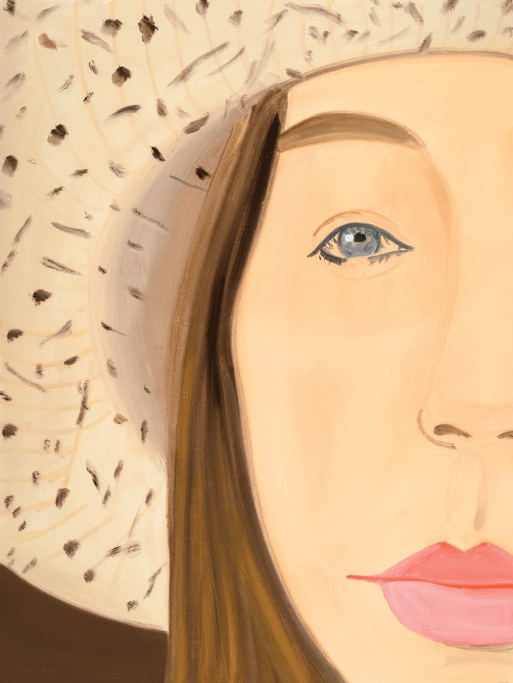 Alex Katz, Straw Hat 2, 2022