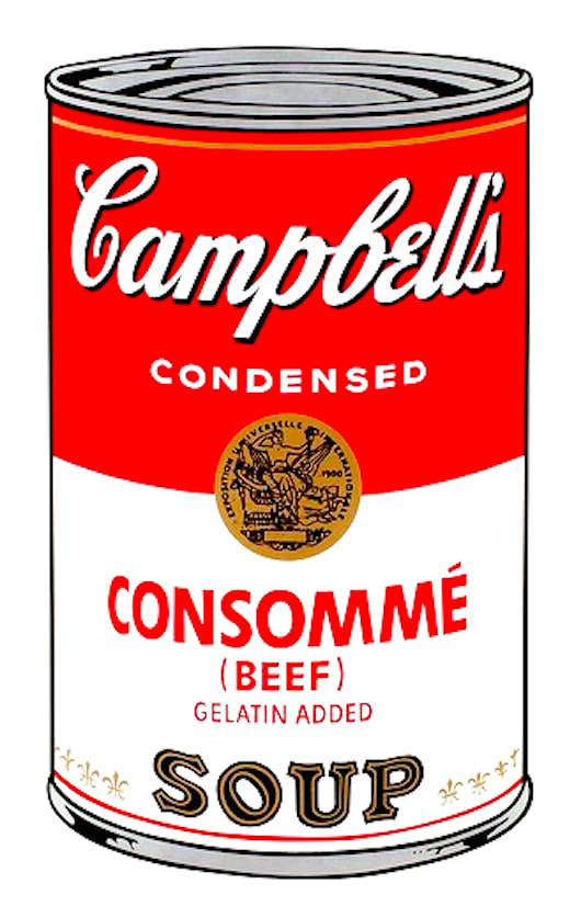 Andy Warhol, Consommé Beef Soup F.S. II 52, from Campbell's Soup I, 1968