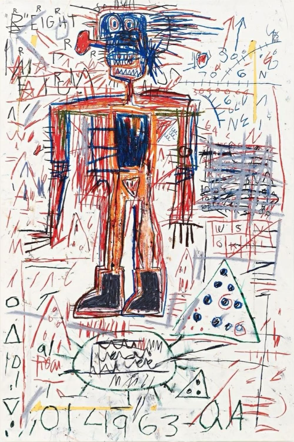 Jean-Michel Basquiat, Untitled 2, from The Figure Portfolio, 1982 - 2023