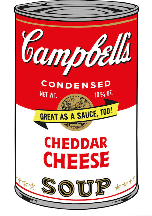 Andy Warhol, Cheddar Cheese Soup F.S. II 63, 1969