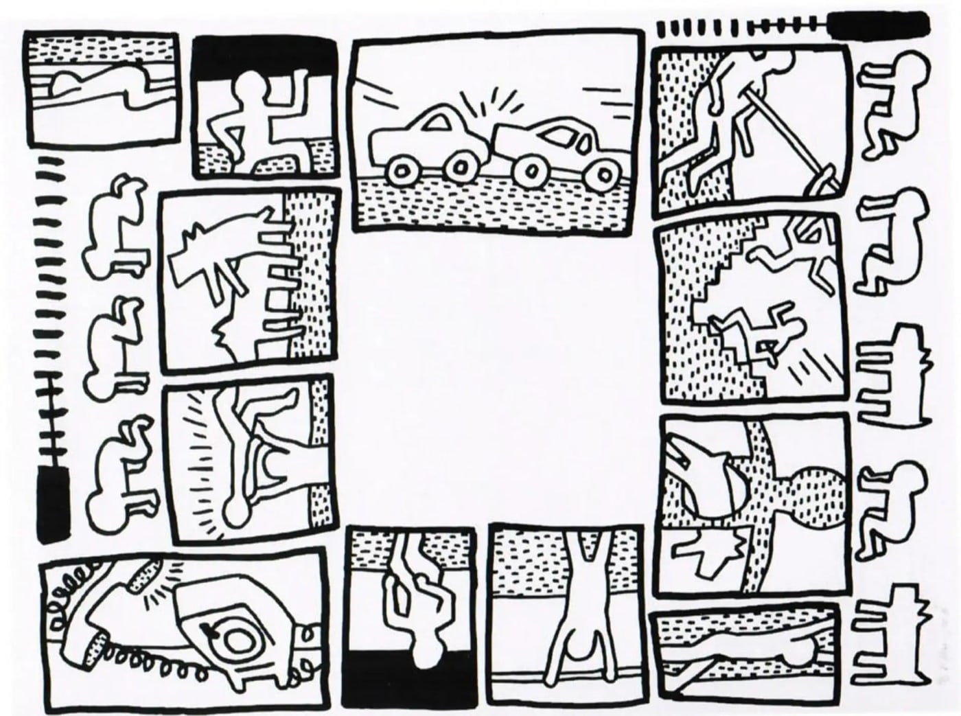 Keith Haring, Blueprint Drawing 4 (Littmann PP. 177) , 1990