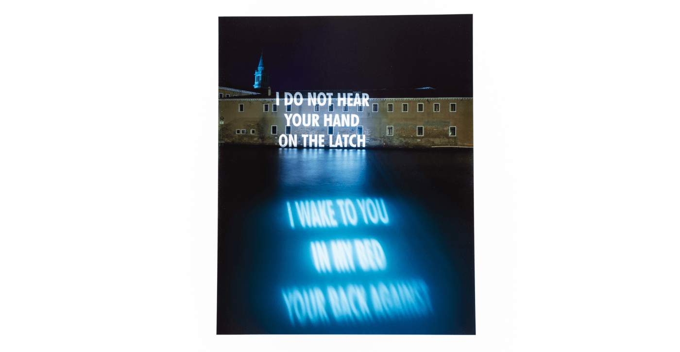 Jenny Holzer, I Do Not Hear Your Hand, 2001