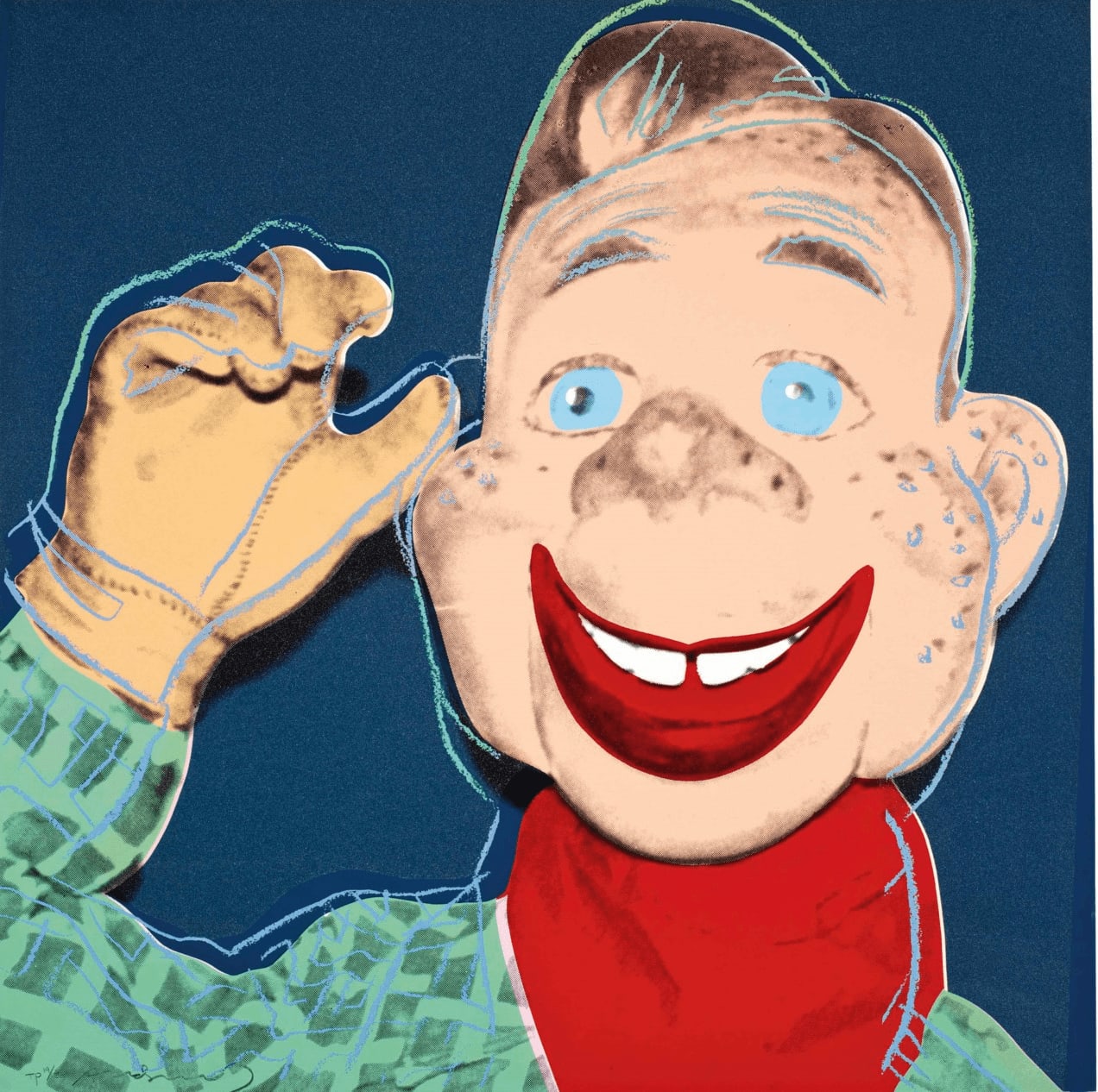 Andy Warhol, Howdy Doody Trial Proof TP 19/30 from Myths, 1981