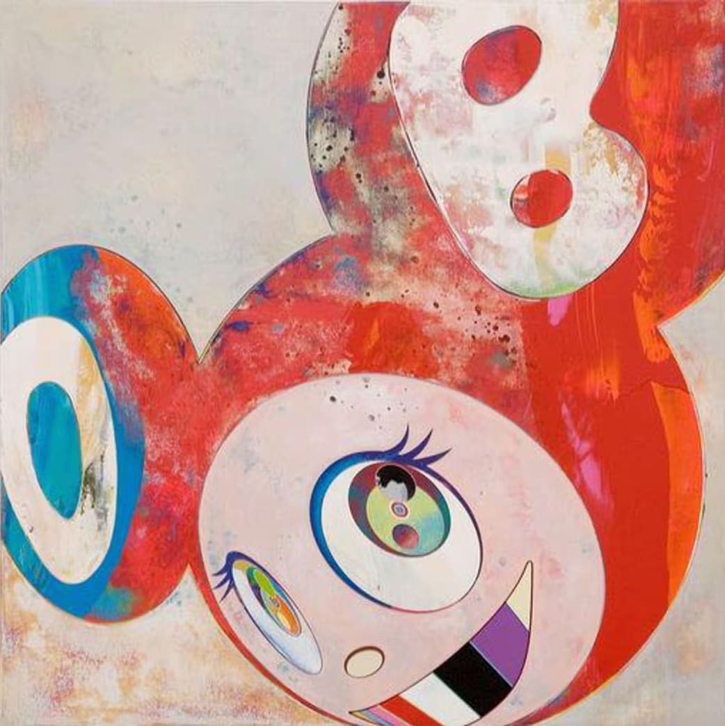 Takashi Murakami, And Then Abstracktes Bild (red), 2006