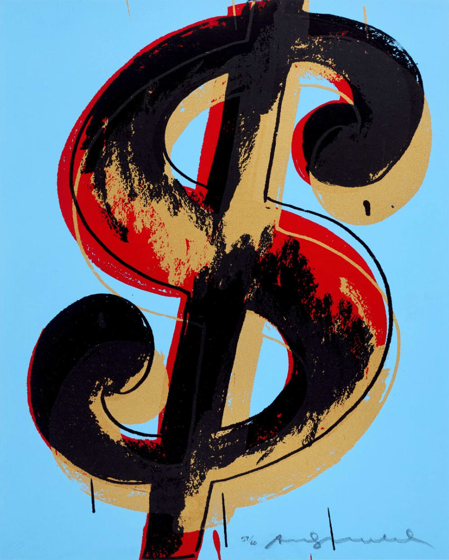 Andy Warhol, Single Dollar $ (1) F.S. IIA 274-279, 1982