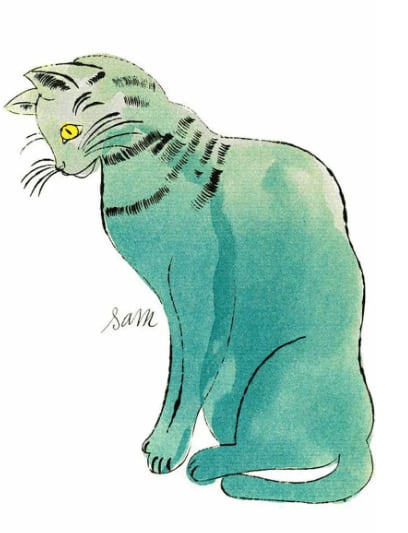 Andy Warhol, F.S. IV 60A, from 25 Cats Named Sam, ca . 1954