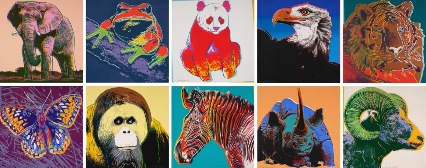 Andy Warhol, Endangered Species F.S. II 293-302, 1983