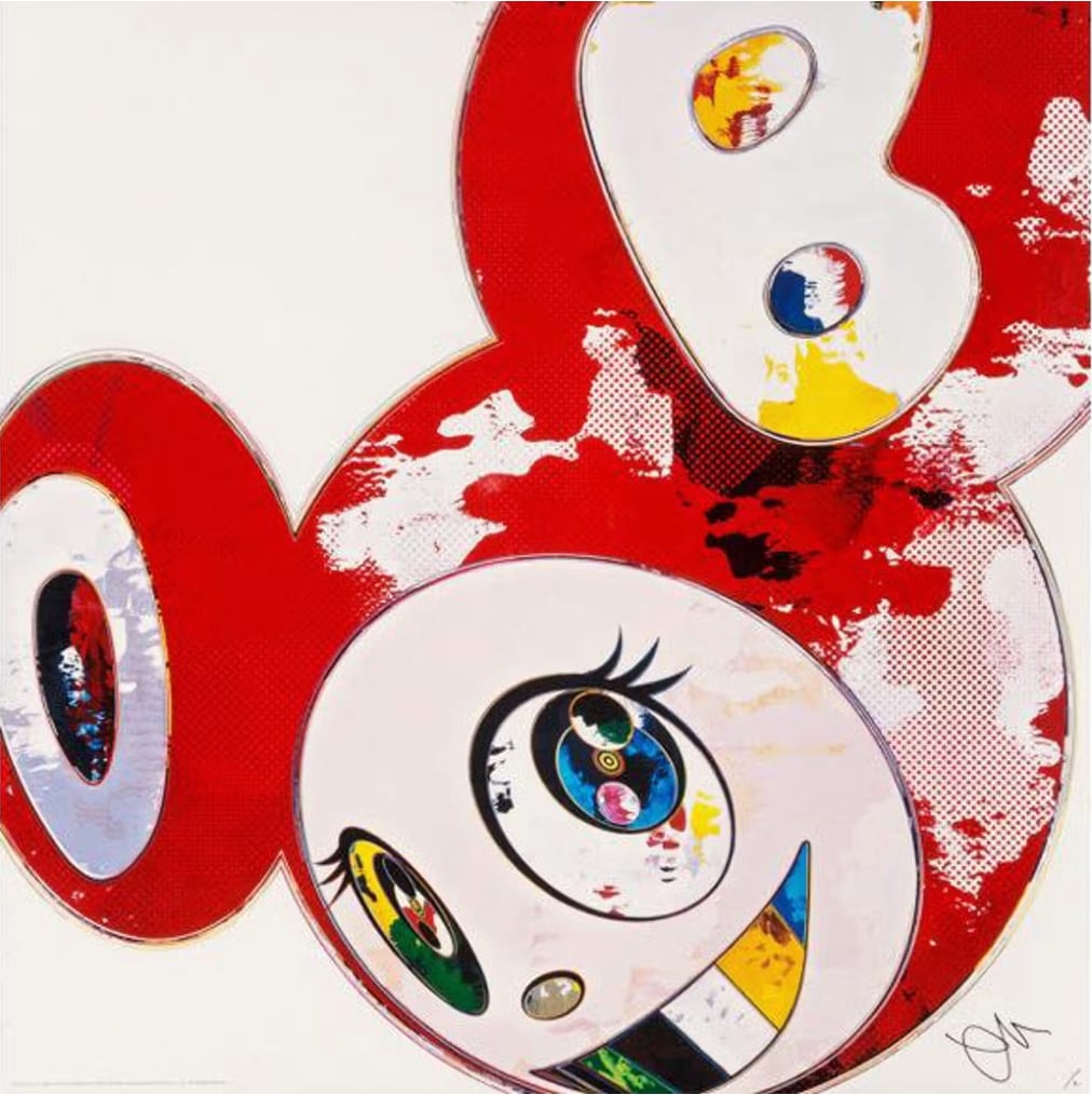 Takashi Murakami, And Then The Polke Method (red), 2013