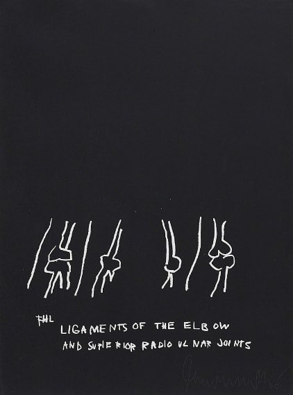 Jean-Michel Basquiat, Ligaments Of The Elbow, from Anatomy, 1982