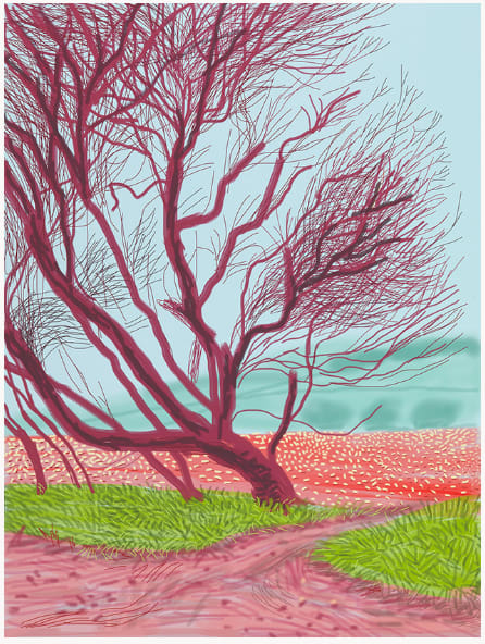 David Hockney, 18th March , from The Arrival of Spring in Woldgate , East Yorkshire , in 2011, 2011