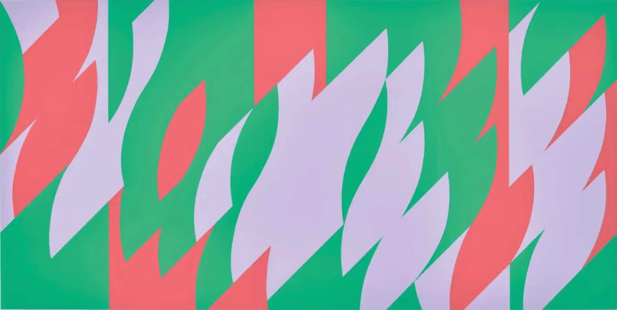 Bridget Riley, About Lilac, 2007