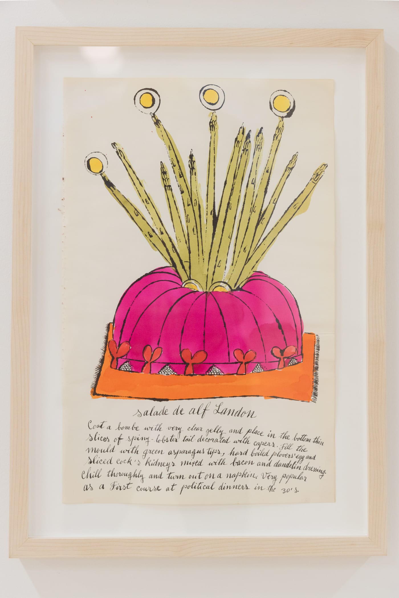 Andy Warhol, Salade De Alf Landon F.S. IV 126A, from Wild Raspberries, 1959