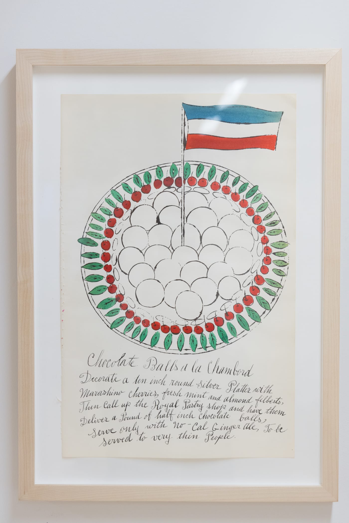 Andy Warhol, Chocolate Balls A La Chambord F.S. IV 128A, from Wild Raspberries, 1959