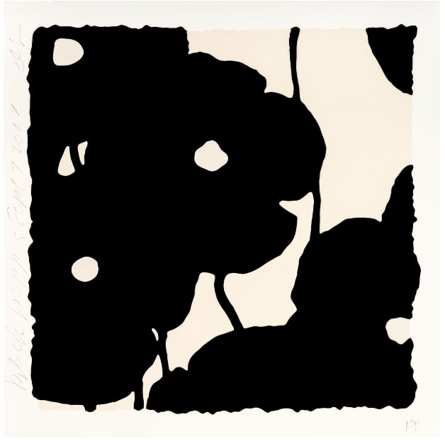 Donald Sultan, Black Poppies, Sept 7, 2022