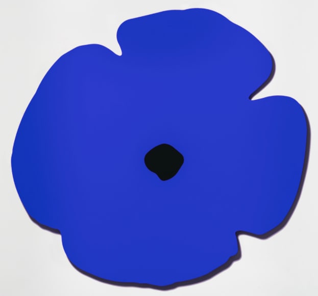 Donald Sultan, Blue Wall Poppy