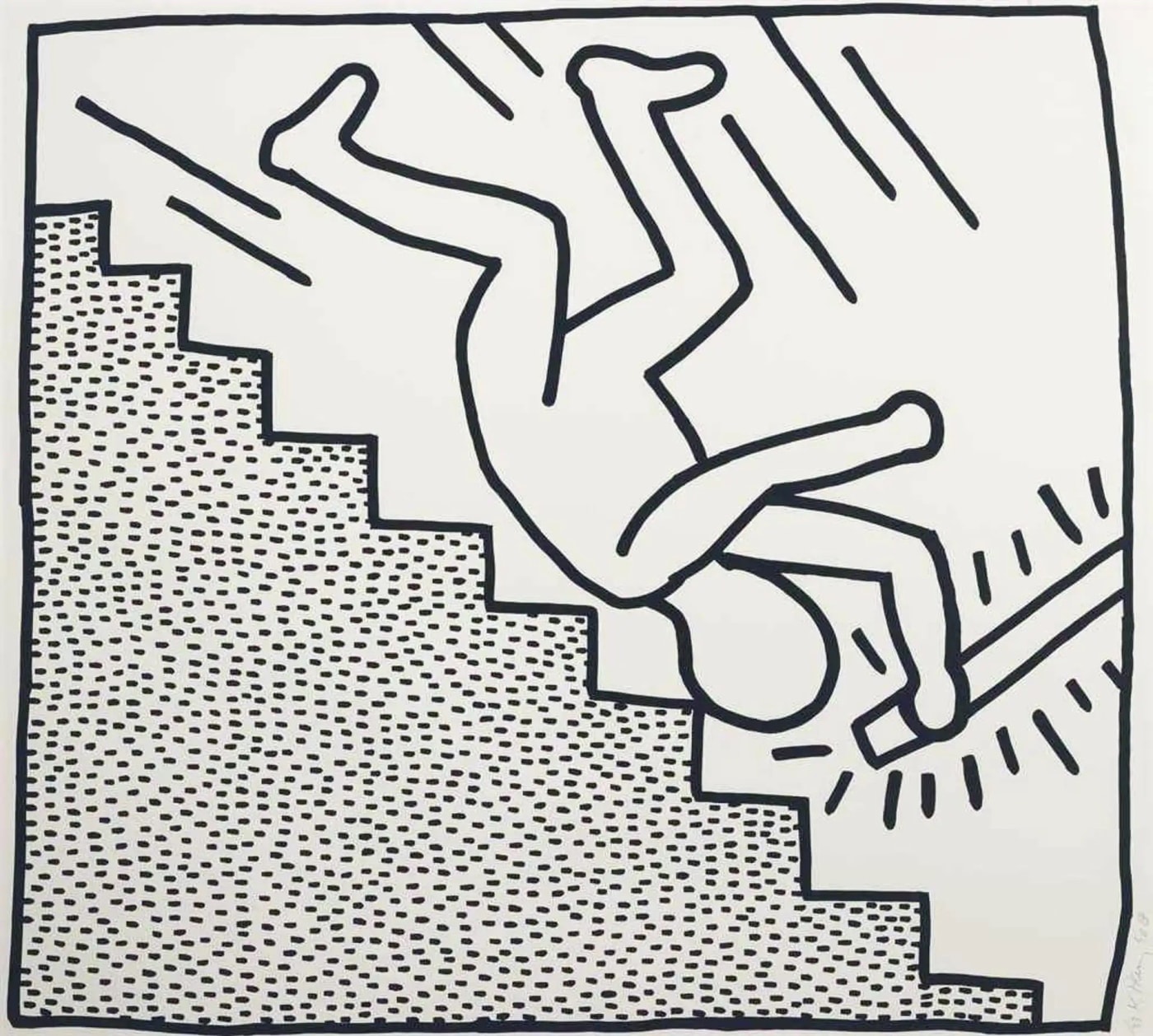 Keith Haring, Blueprint Drawing 16 (Littmann PP. 183) , 1990