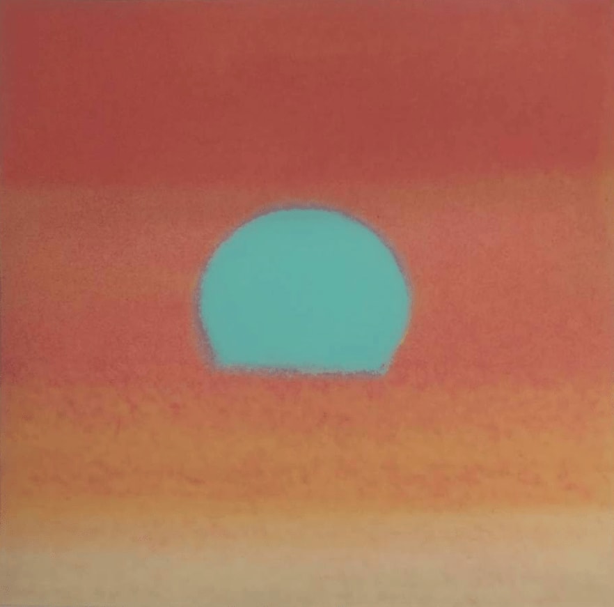 Andy Warhol, Sunset F.S. II 85 - 88 Turquoise, 1972