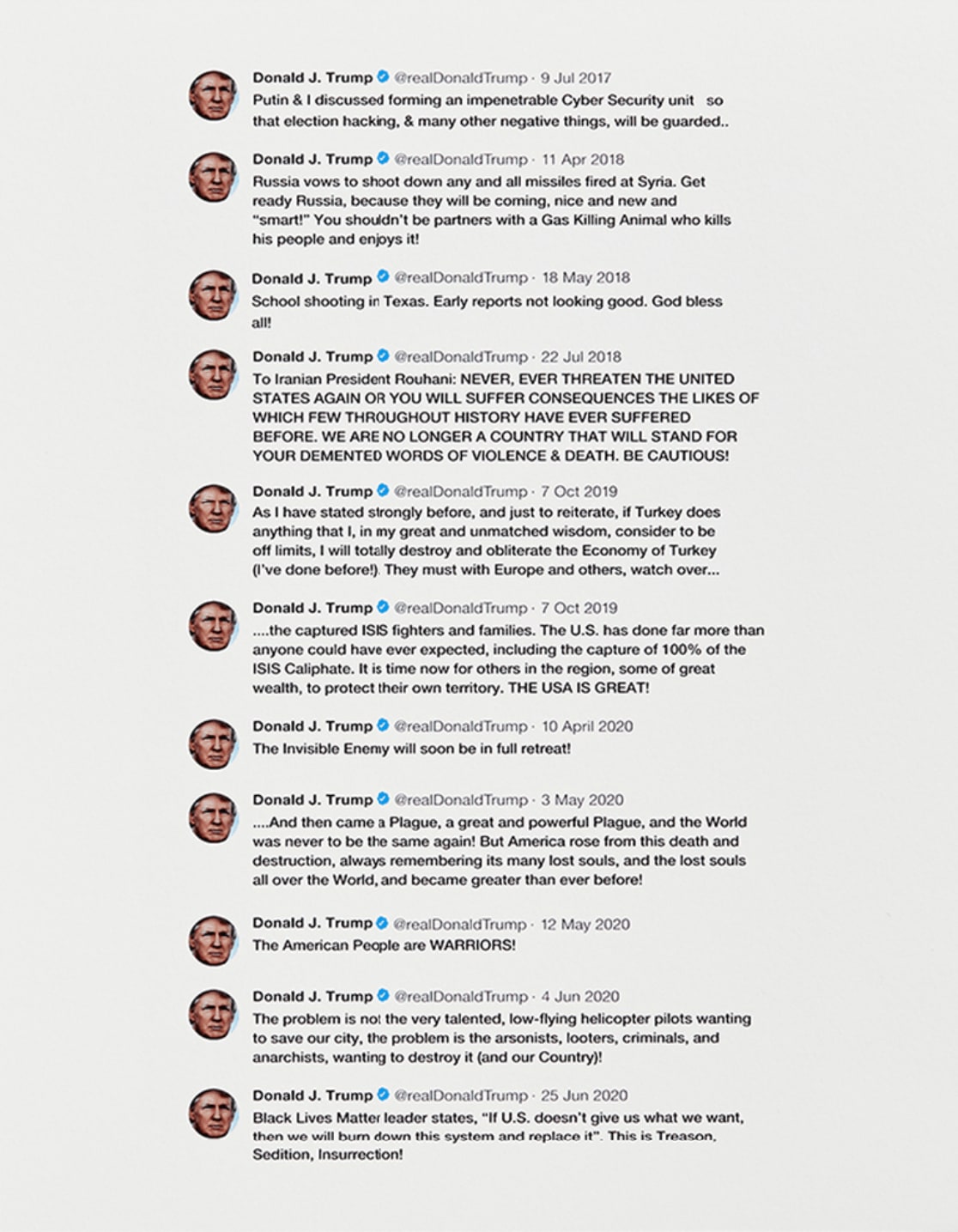 Jenny Holzer, Putin & I Discussed , 2021