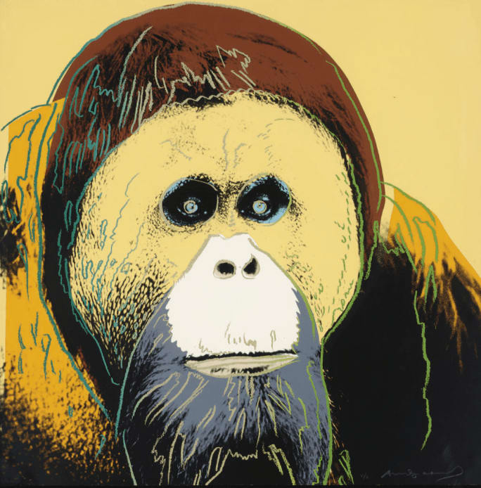 Andy Warhol, Orangutan F.S. II 299, 1983