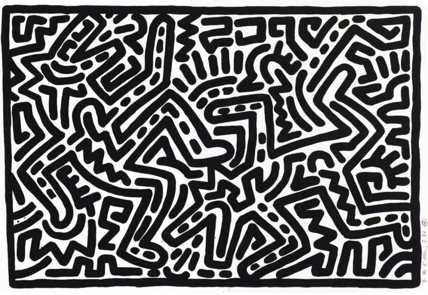 Keith Haring, Untitled I (Littmann PP. 19) , 1982