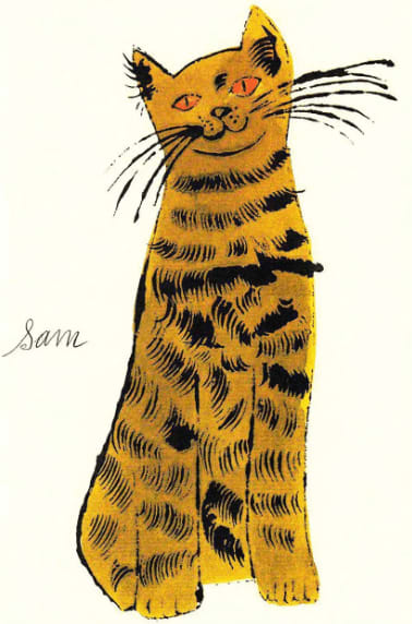 Andy Warhol, F.S. IV 54A, from 25 Cats Named Sam, ca . 1954