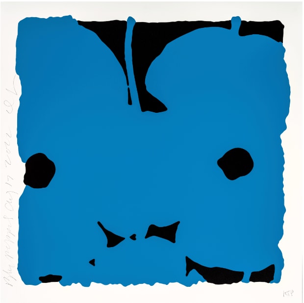 Donald Sultan, Blue Poppies, Aug 17, 2022