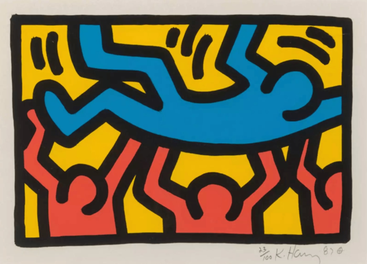 Keith Haring, Untitled 2 (Littmann PP. 74), 1987