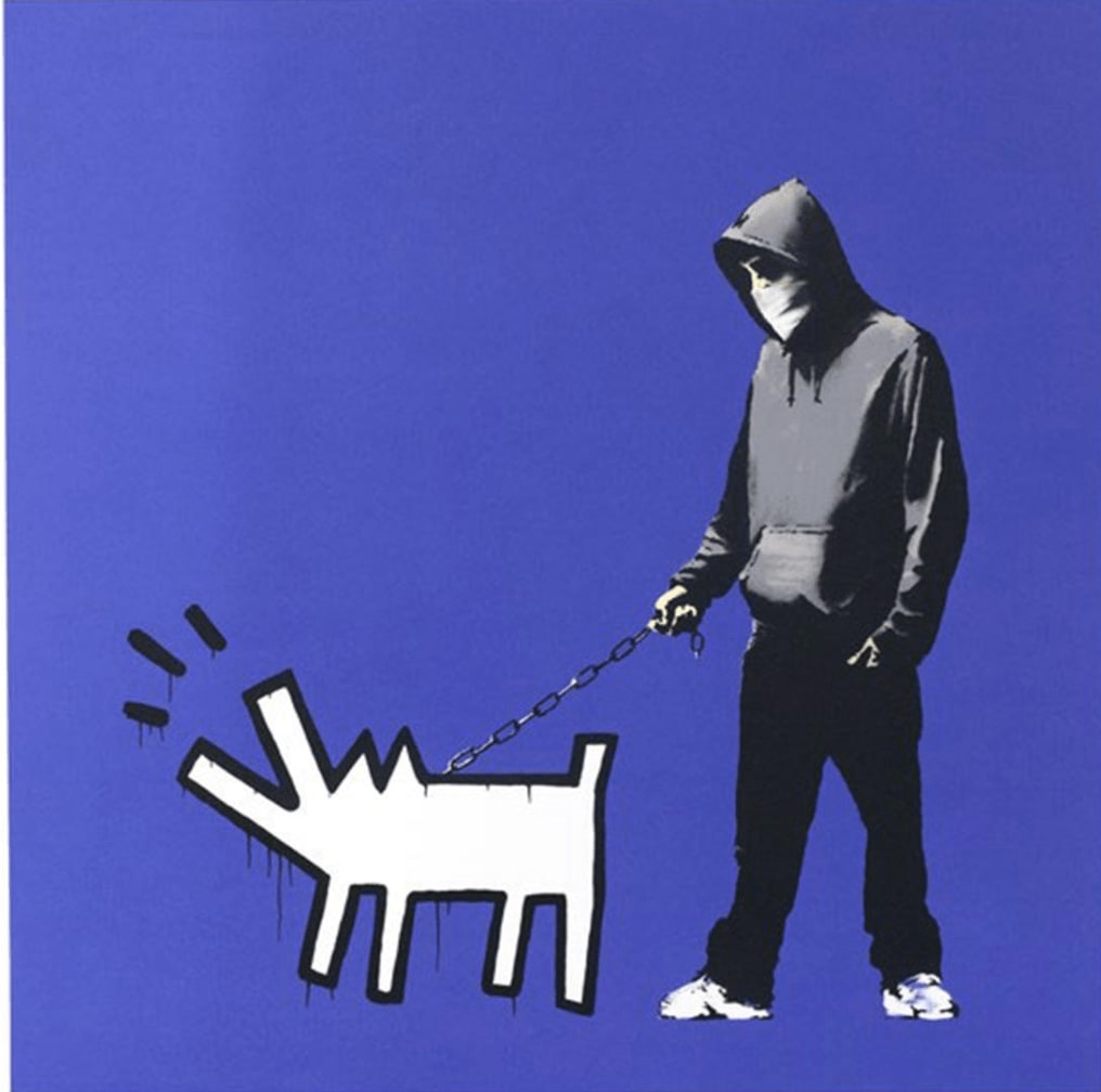 Banksy, Choose Your Weapon Dark Blue, 2010
