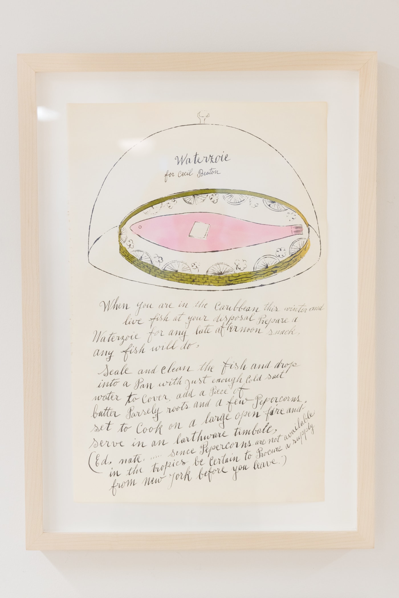Andy Warhol, Waterzoie F.S. IV 131A, from Wild Raspberries, 1959