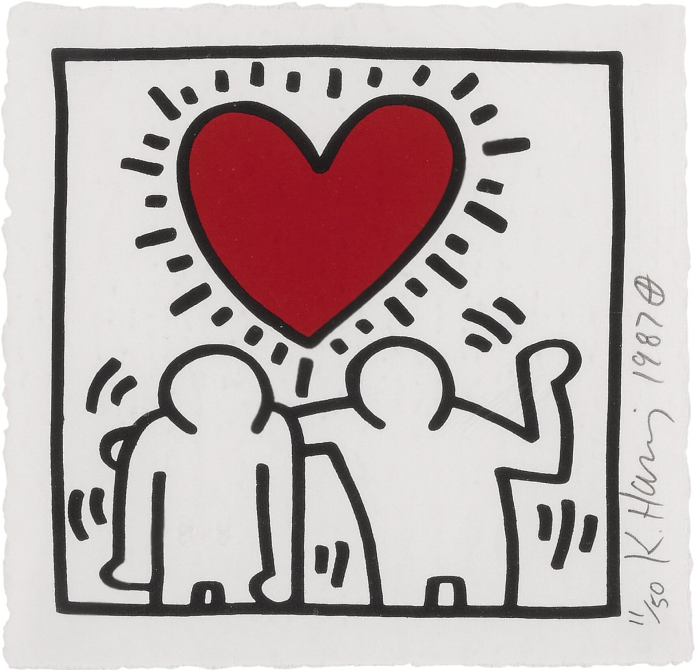 Keith Haring, Untitled (Littmann PP. 85), 1987