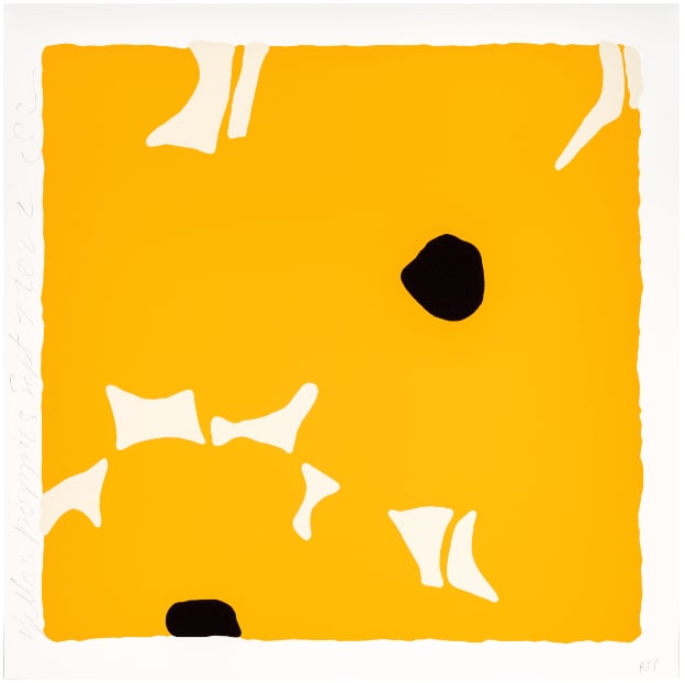 Donald Sultan, Yellow Poppies, Sept 7, 2022