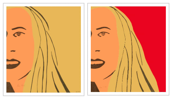 Alex Katz, Ariel 4 & 5, 2021