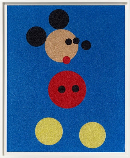 Damien Hirst, Mickey (Blue Glitter) - Small, 2016