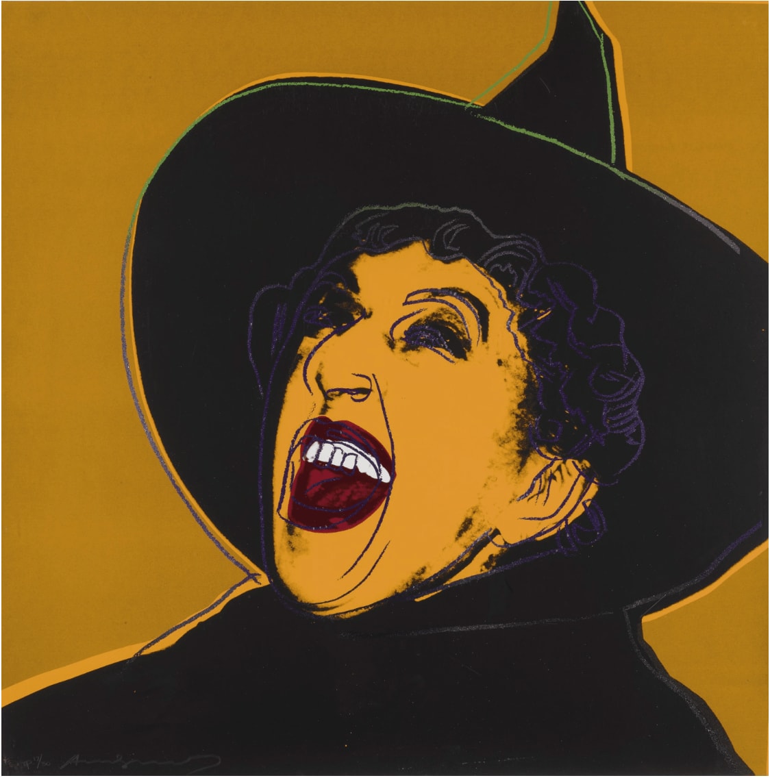Andy Warhol, The Witch Trial Proof TP 17/30 from Myths, 1981