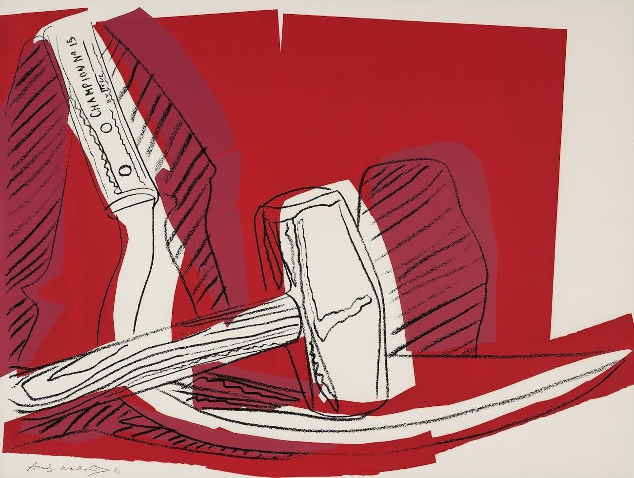 Andy Warhol, Hammer And Sickle (F & S. II 162), 1977