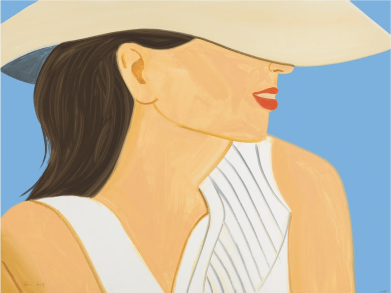 Alex Katz, Vivien With Hat , 2021