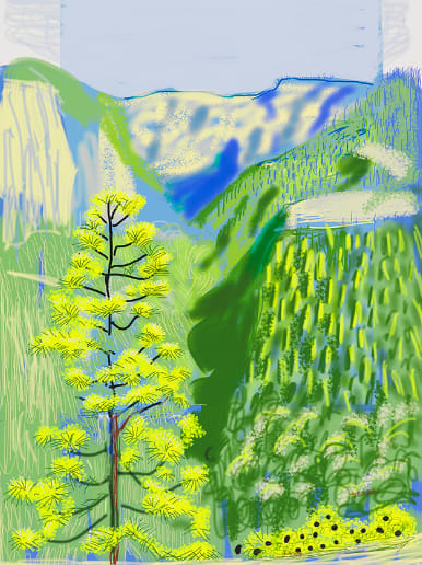 David Hockney, The Yosemite Suite No. 20, 2010